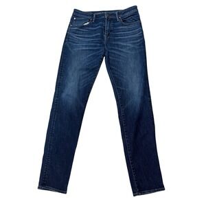 American Eagle Men 34x36 Athletic Fit‎ Jeans Dark Wash AirFlex Temp Tech Stretch
